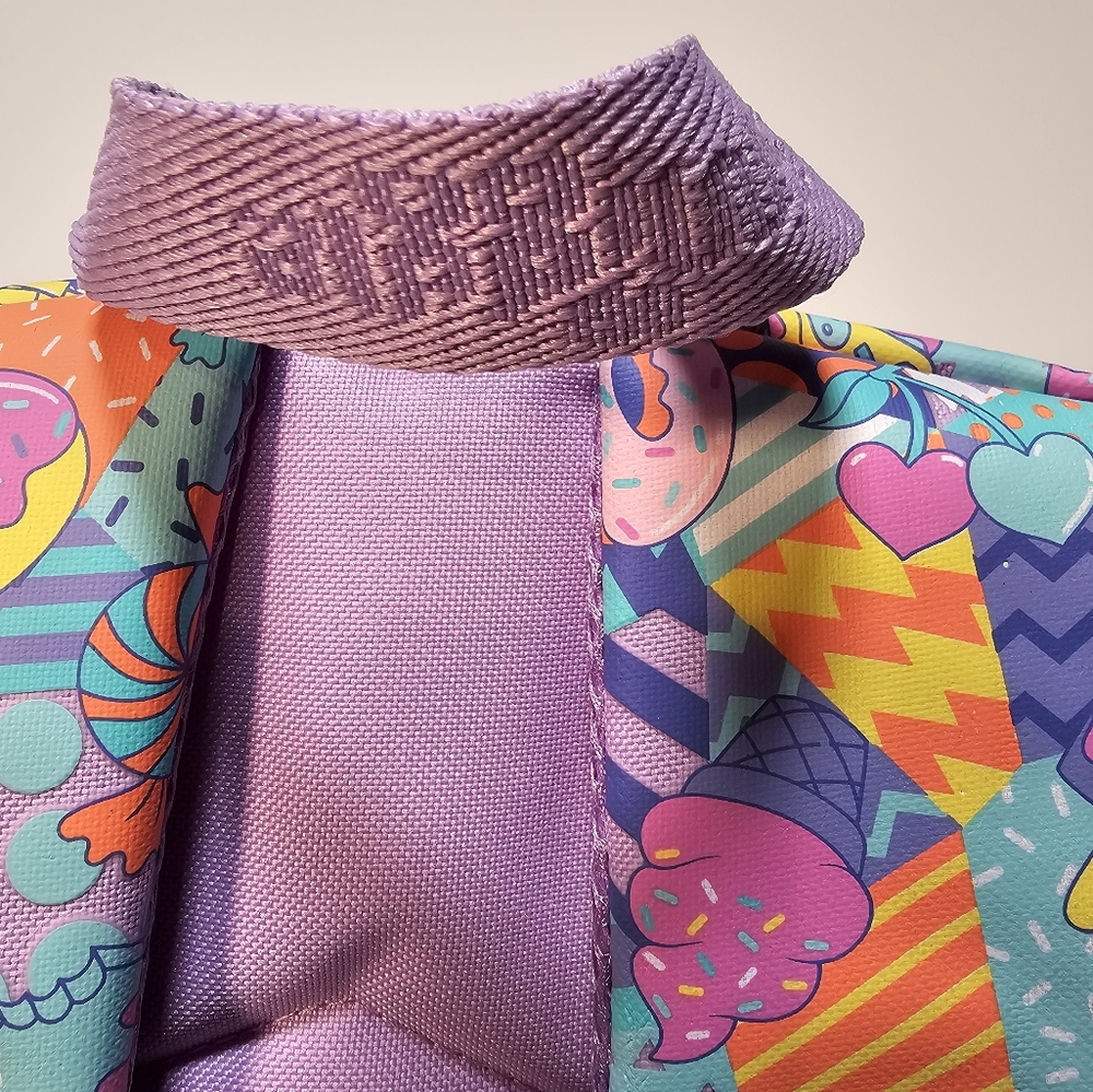 Smiggle Big Girls' Bag Backpack Lilac - Candy Donuts - Picture 5 of 9